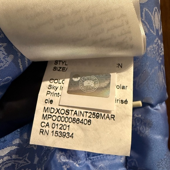 Concepts Canada Goose collab vest XL new with tags blue bandana print - Picture 7 of 13